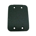 Black rectangular proximity sensor housing cover with four mounting holes