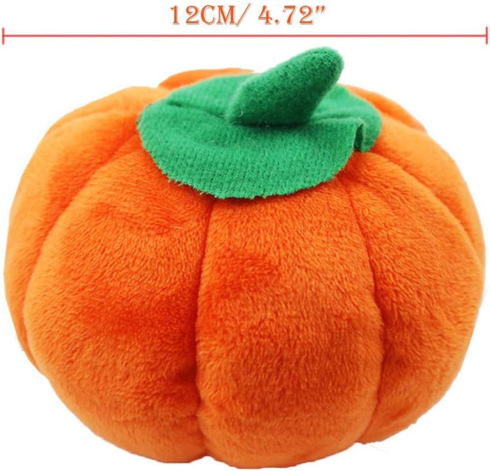 Pumpkin Plush Chew Toys | 3pcs Soft & Festive Halloween Dog Play Set