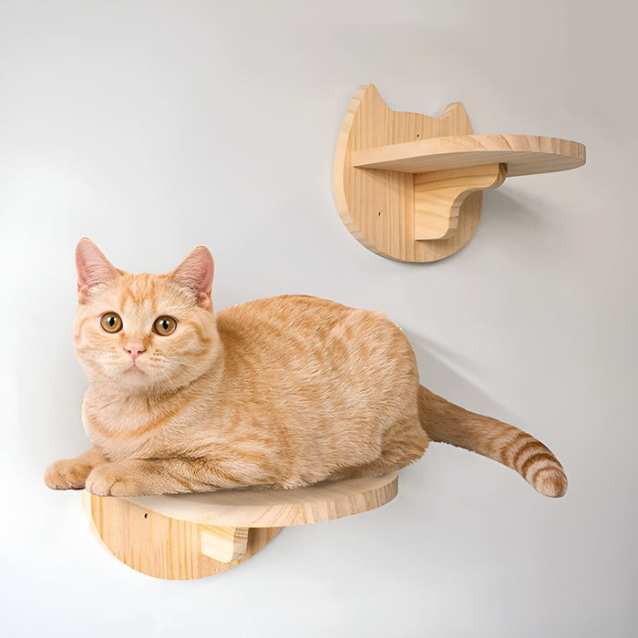 PurrMount Board | Wall-Mounted Cat Climbing Shelf with Scratching Post