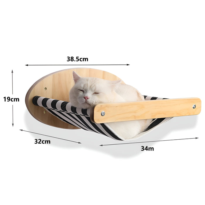 PurrMount Board | Wall-Mounted Cat Climbing Shelf with Scratching Post