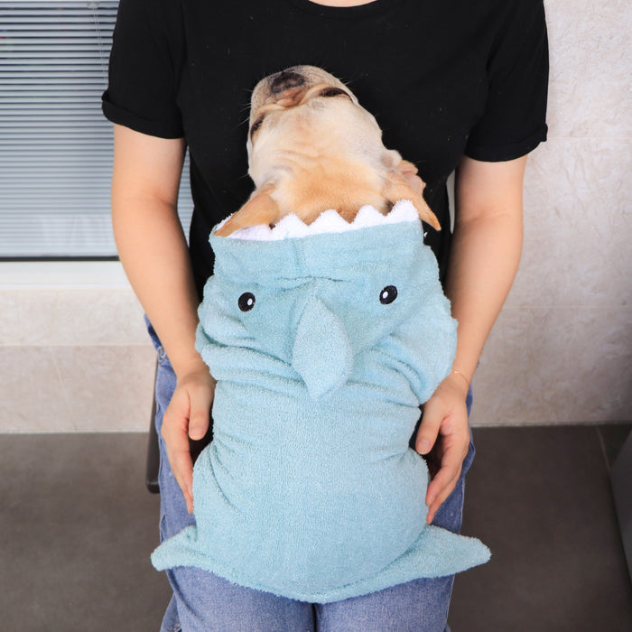Quick-Drying Absorbent Towel Pet Bathrobe for Bathing Supplies