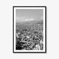 Quito Skyline Black and White Fine Art Photo Print, Ecuador, City Poster, Wall Decor