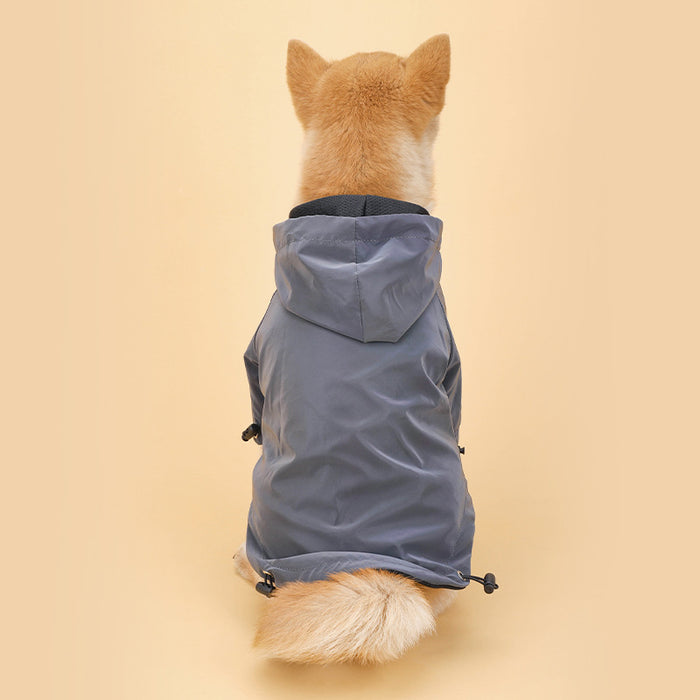 Rainproof Hooded Jacket for Small and Medium Pets