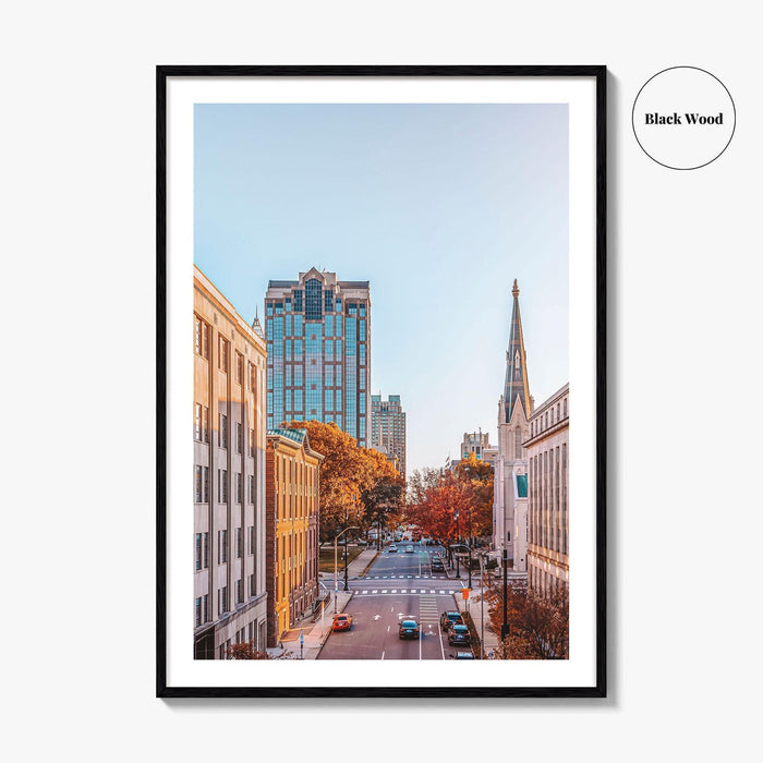 Raleigh Skyline Fine Art Photo Print, Downtown, NC, North Carolina, USA, Poster