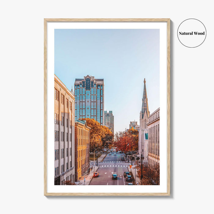 Raleigh Skyline Fine Art Photo Print, Downtown, NC, North Carolina, USA, Poster