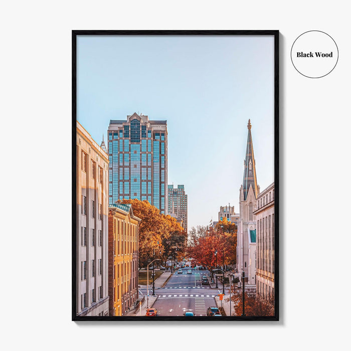 Raleigh Skyline Fine Art Photo Print, Downtown, NC, North Carolina, USA, Poster