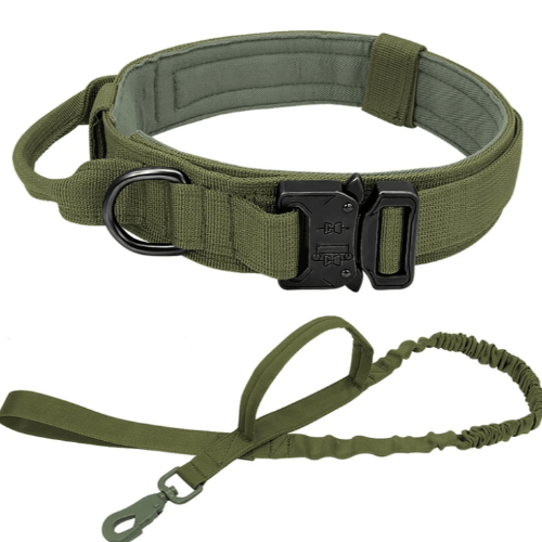 RangerPro Tactical Dog Collar & Leash Set for Dogs – Heavy-Duty Nylon Training Collar