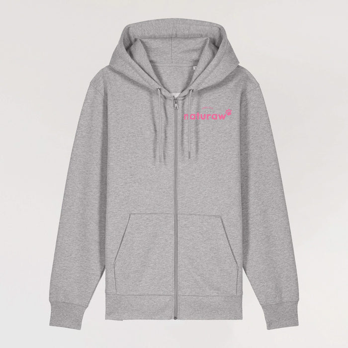 Rawvolution Zipped Sweatshirt - Heather Grey - Naturaw
