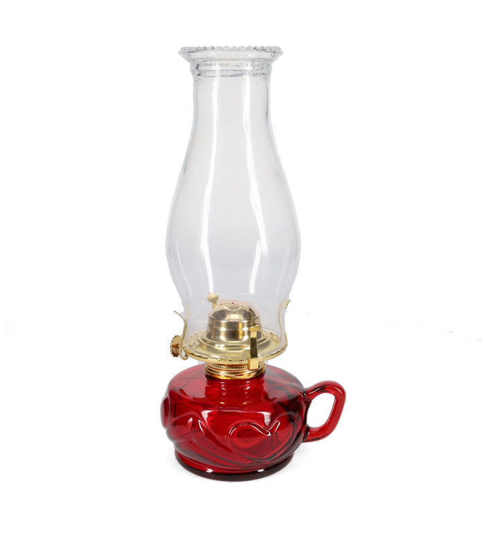 Red United Hearts Finger Lamp with Brass Plated Hardware (67470RB)