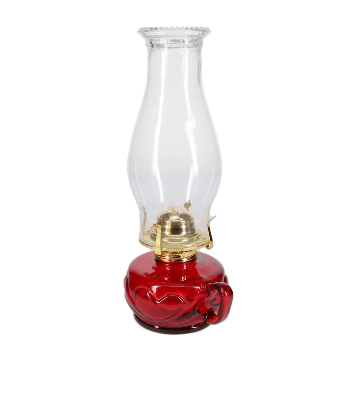 Red United Hearts Finger Lamp with Brass Plated Hardware (67470RB)
