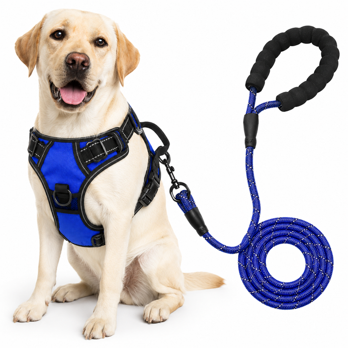 Reflective No-Pull Dog Harness & Leash Set for Medium & Large Dogs