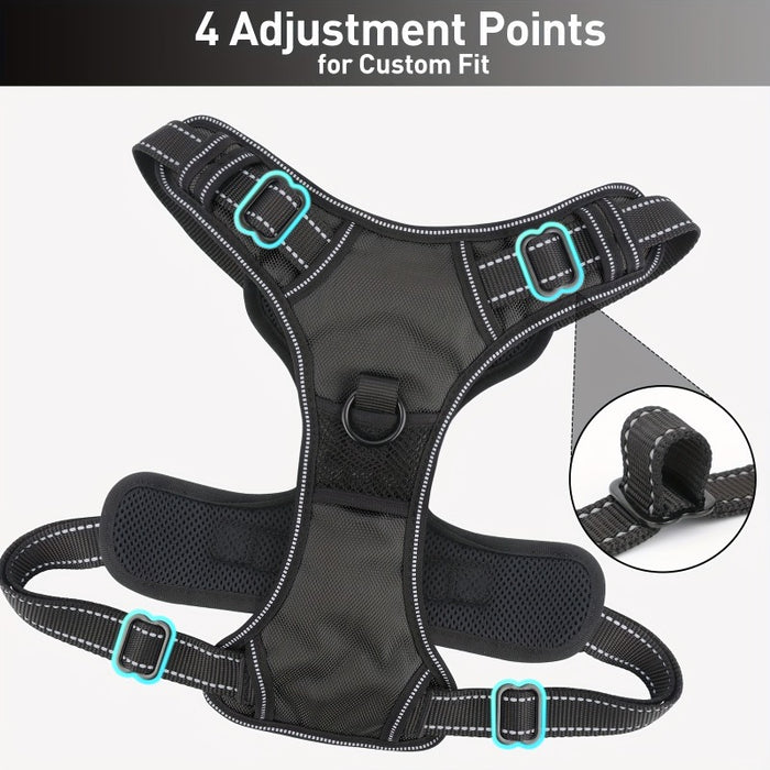 Reflective No-Pull Dog Harness & Leash Set for Medium & Large Dogs