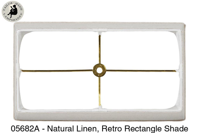 Retro Rectangle Lamp Shades - Black Color 100% Fine Linen  Material