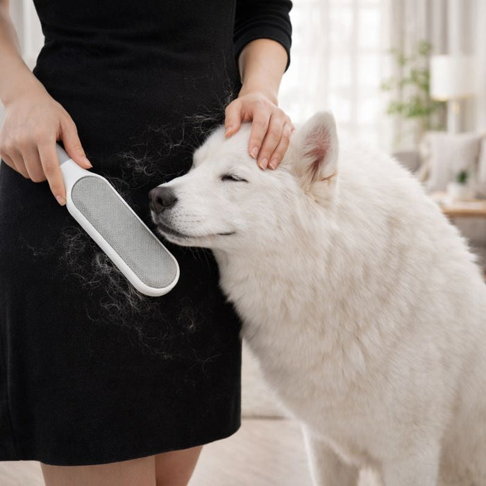 Reusable Pet Hair Remover Brush – Double Sided Dog & Cat Hair Remover