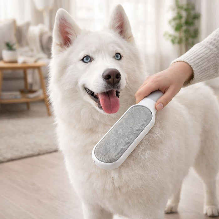 Reusable Pet Hair Remover Brush – Double Sided Dog & Cat Hair Remover