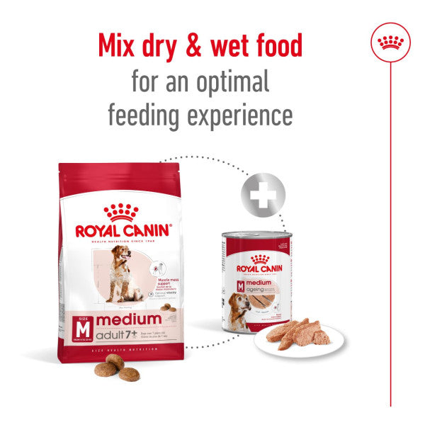 Royal Canin Medium Adult 7+ Size Health Nutrition Dry Dog Food