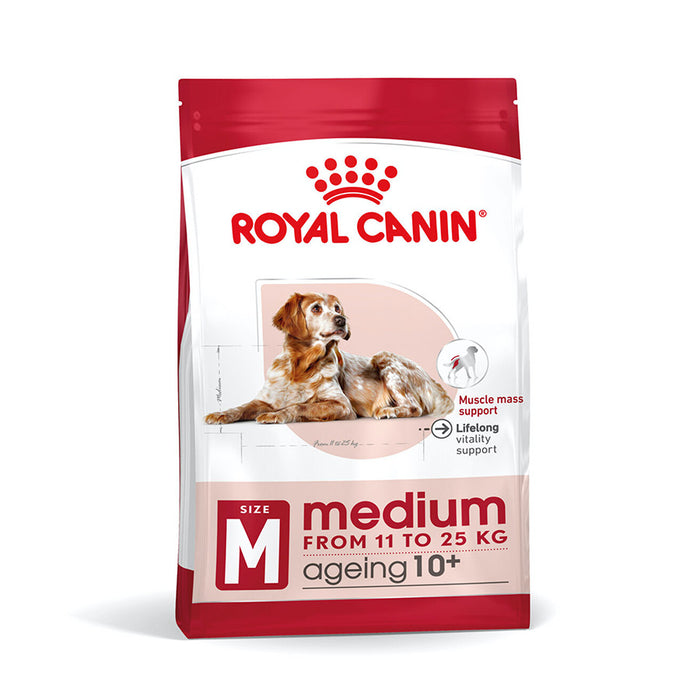 Royal Canin Medium Ageing 10+ Size Health Nutrition Dry Dog Food