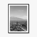 Salt Lake City Skyline Black and White Fine Art Photo Print, Utah Wall Poster