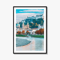 Salzburg Skyline Fine Art Photo Print, Austria, Festung Hohensalzburg, Salzach River Poster, Salzburger Land
