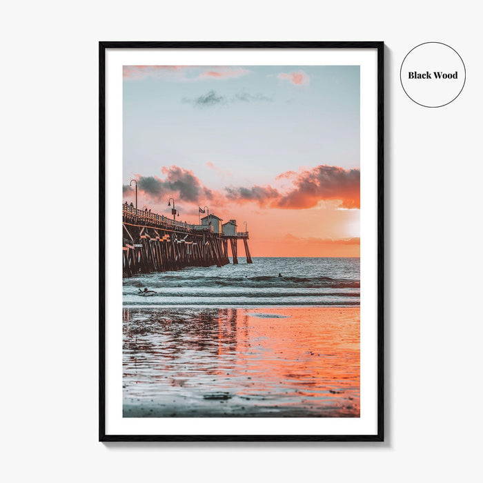 San Clemente Fine Art Photo Print, Pier, Beach, Orange County California, USA Wall Poster