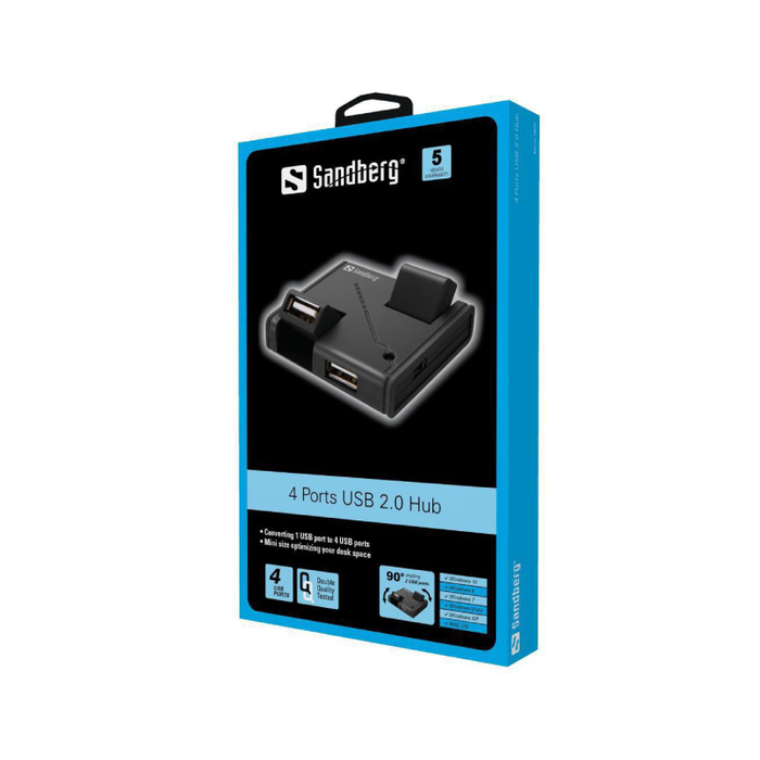 SANDBERG (133 67) EXTERNAL 4 PORT MINI USB2.0 HUB 1