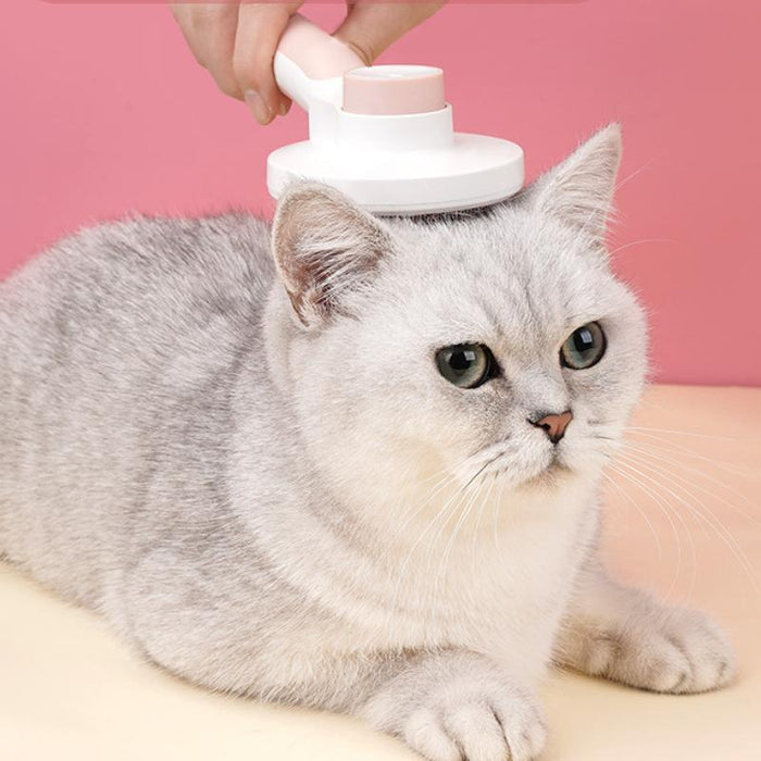Self Cleaning Slicker Brush for Dogs & Cats – Pet Grooming Brush for Shedding & Detangling
