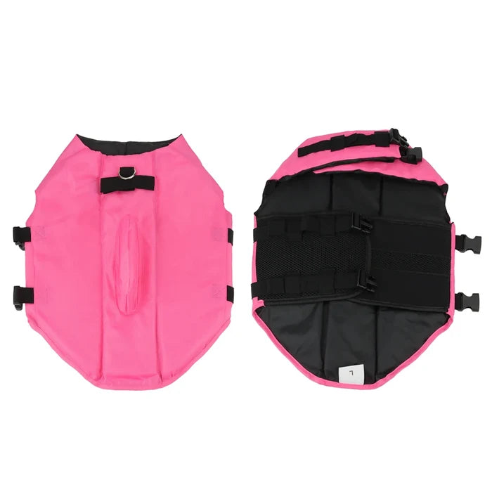Shark Dog Life Jacket – Dog Swimming Vest with Handle & Reflective Strips