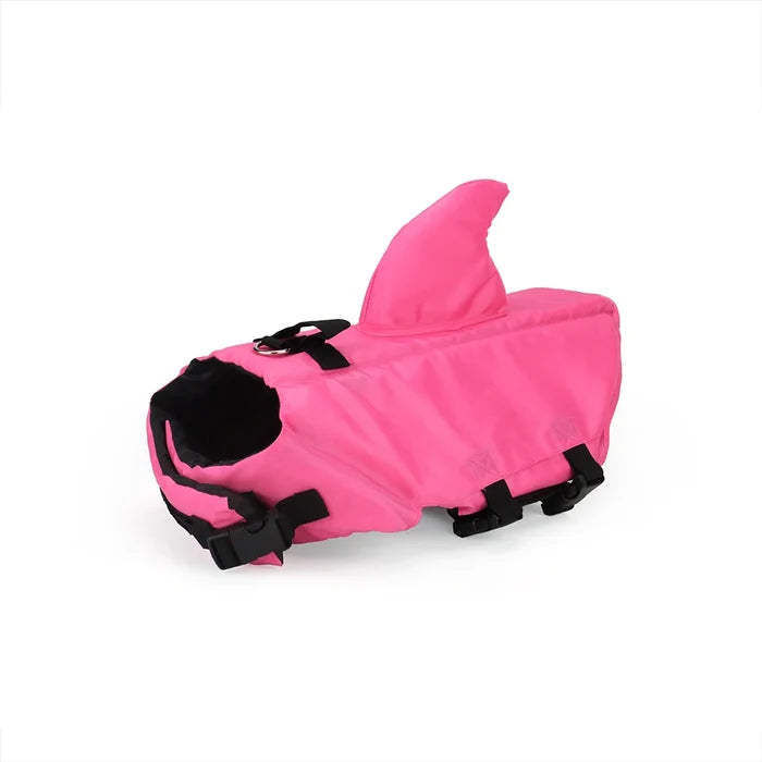 Shark Dog Life Jacket – Dog Swimming Vest with Handle & Reflective Strips