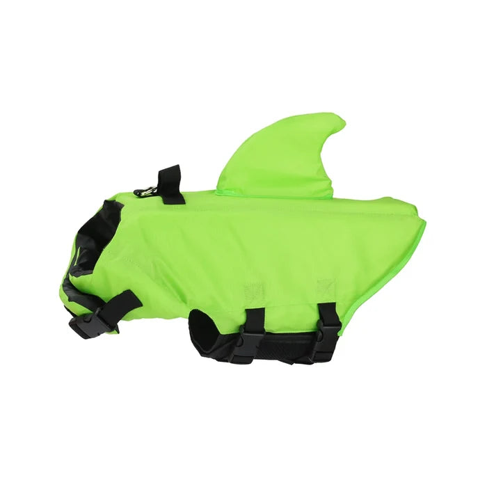 Shark Dog Life Jacket – Dog Swimming Vest with Handle & Reflective Strips