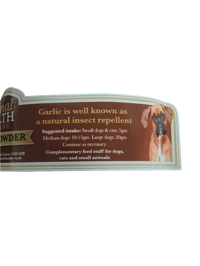 Short Dated Clearance Garlic Powder | Natural Insect Repellent for Dogs by Animal Health Company