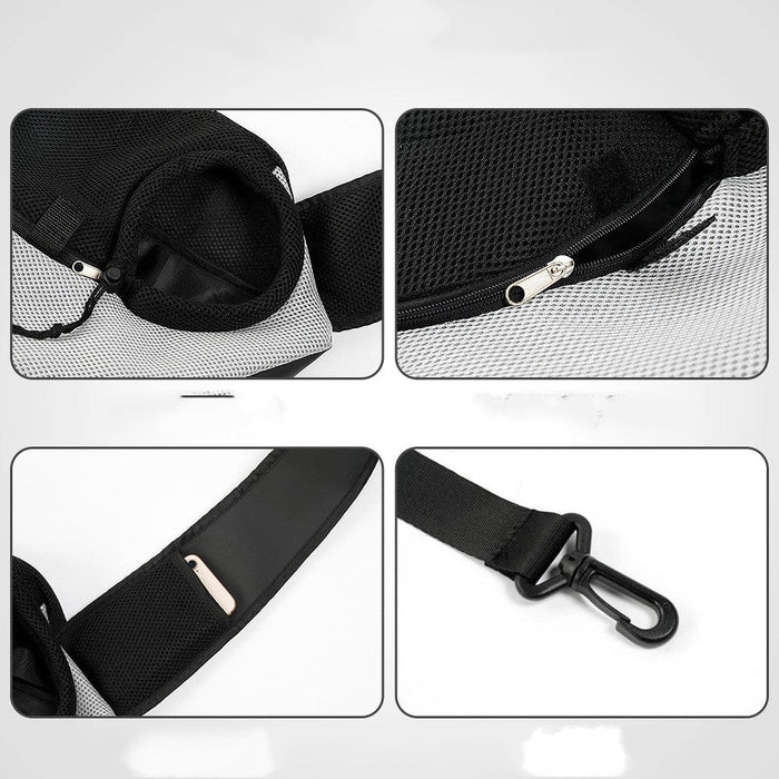 Shoulder Sling Pet Carrier – Hands-Free Dog & Cat Travel Bag