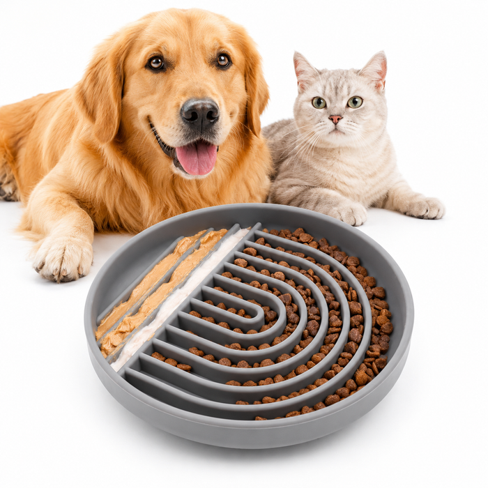 Silicone Dog Lick Mat for Dogs & Cats – Non-Slip Slow Feeder Mat