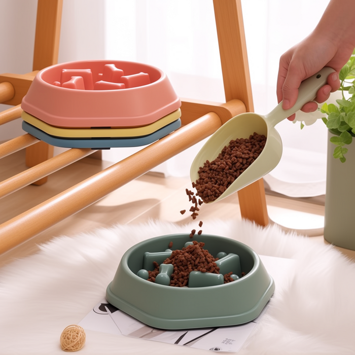 Slow Feeder Dog Bowl | Anti-Slip Design – Healthier Eating