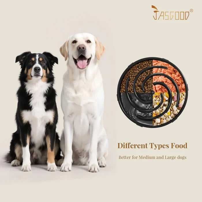 Slow Feeder Dog Bowl for Large & Medium Dogs – Anti-Gulping Design