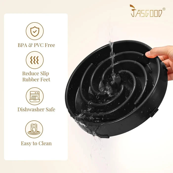 Slow Feeder Dog Bowl for Large & Medium Dogs – Anti-Gulping Design