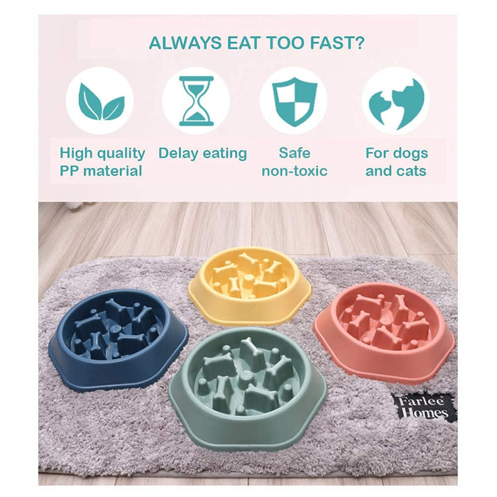 Slow Feeder Dog Bowl & Lick Mat for Small & Medium Dogs | Non-Slip Puzzle