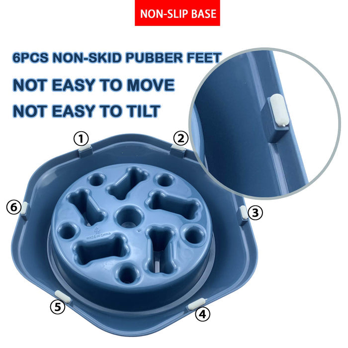 Slow Feeder Dog Bowl & Lick Mat for Small & Medium Dogs | Non-Slip Puzzle