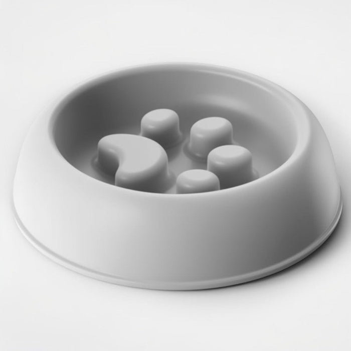 Slow Feeder Dog Bowl | Paw Print Anti-Choking Feeding Bowl