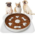 Slow Feeder Dog Bowl Stainless Steel – Non Slip Anti Choking Dog Bowl