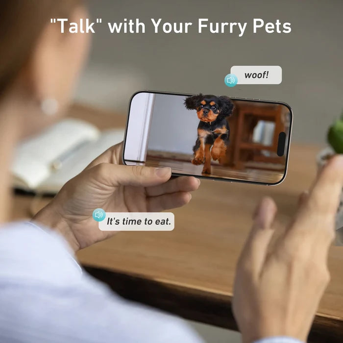 Smart Automatic Pet Feeder 8L with HD Camera, WiFi Control & Voice Recorder