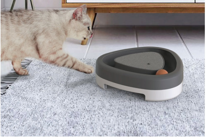 Smart Electric Interactive Pet Triangle Turntable Toy