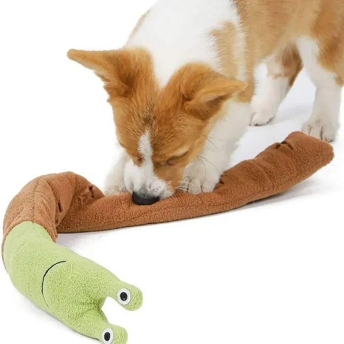 Snuffle Snail Dog Toy | Interactive Plush Puzzle & Slow Feeder for Dogs