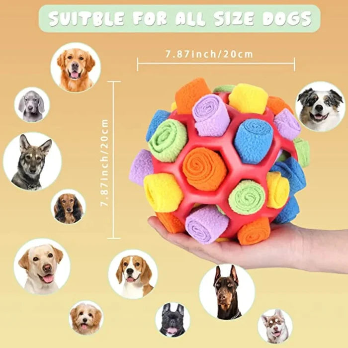 Snuffle Treat Ball for Dogs – Interactive Treat Dispensing Puzzle Toy