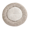 Soft Plush Round Bed for Dogs and Cats | Washable Cozy Calming Nest