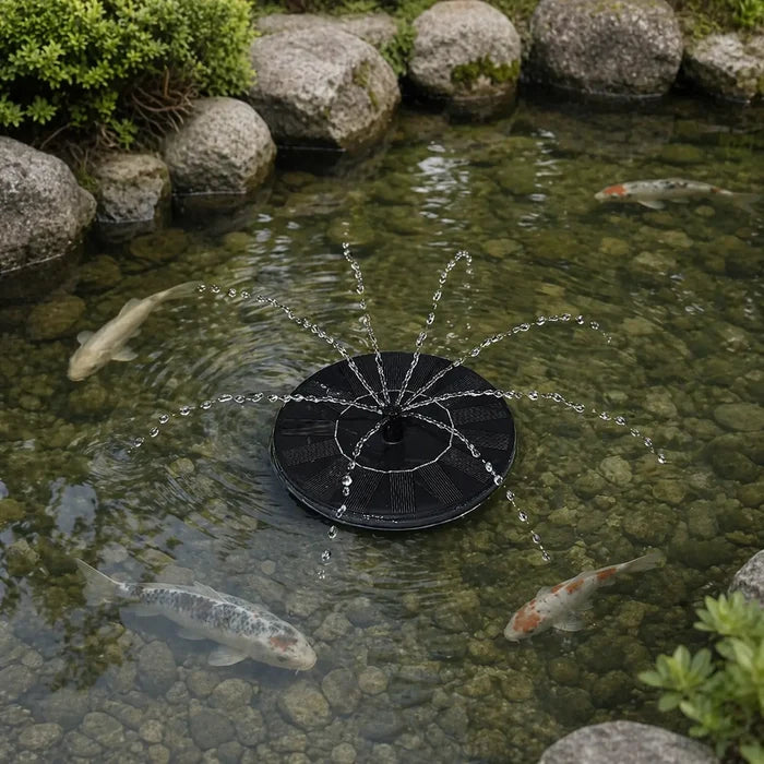 Solar Fountain Pump 3.5W – Floating Solar Water Fountain for Bird Baths & Ponds