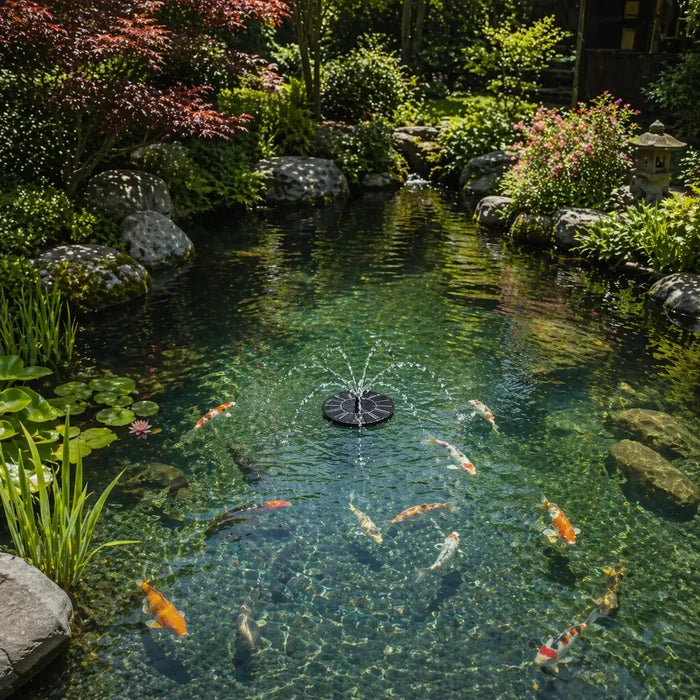 Solar Fountain Pump 3.5W – Floating Solar Water Fountain for Bird Baths & Ponds