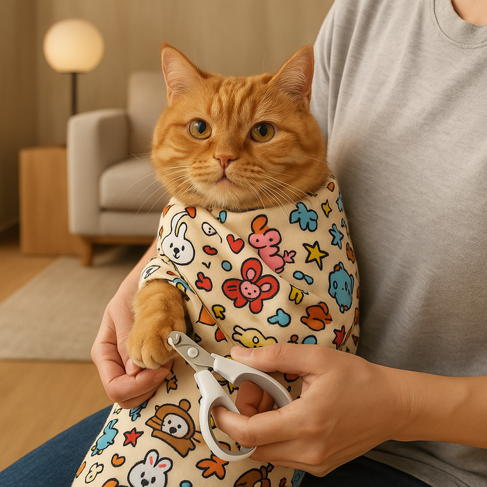 Soothing Cat Wrap | Stress-Free Grooming Aid for Nail Trimming & Medication