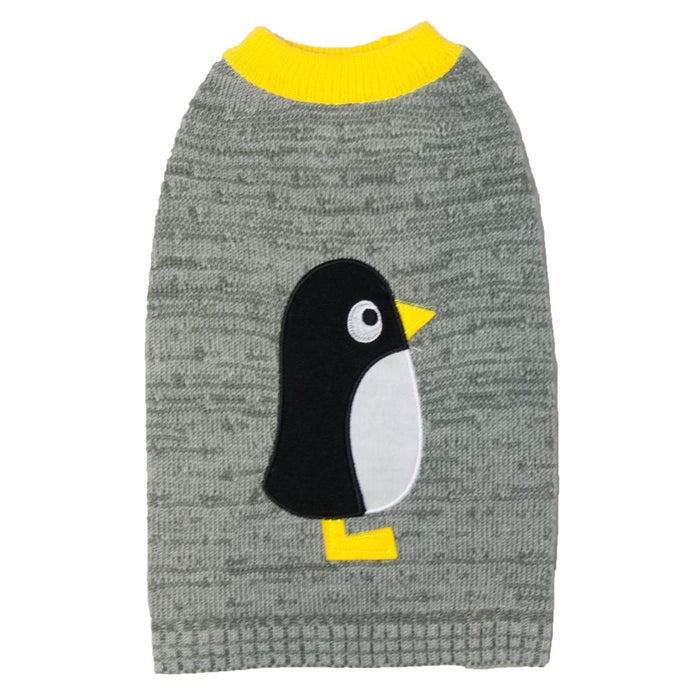 Sotnos | Grey Penguin | Dog Christmas Jumper Extra Extra Large