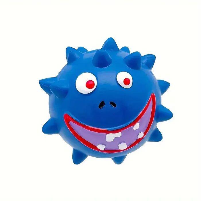 Spiky Monster Squeaky Ball for Dogs | Fun Chew Toy for Play & Training