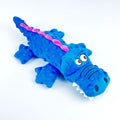 Squeaky crocodile plush for aggressive chewers